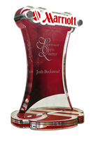 Support de présentation de trophée en acrylique en forme d'étoile personnalisé XFL, impression de haute qualité, récompense pour les souvenirs d'entreprise, exposition