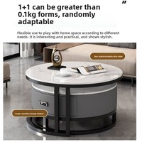 Moderner Minimalistischer Hochwertiger Steinplatten-Couchtisch Luxuriöses Wohnzimmer-Set für Kleine Wohnungen Tragbare Dekorative Einrichtung