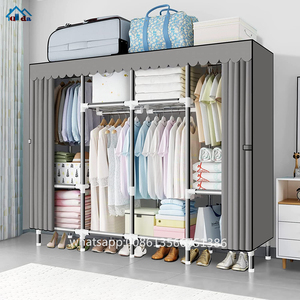 공장 도매 저렴한 옷장 부직포 접이식 옷장 - Product Image 2