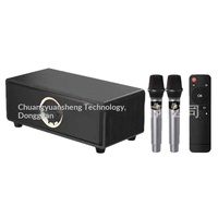 Sistema de Karaoke Todo en Uno para el Hogar con Control Remoto para Selección de Canciones, Altavoz Bluetooth y Micrófono Dual