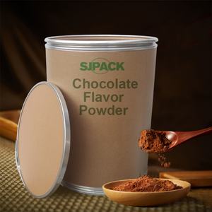 ผงช็อกโกแลตเอสเซนส์แบบกันความชื้นบรรจุในถังไฟเบอร์ขนาด 25 กก. สามารถวางซ้อนกันได้หลายชั้น,CH - Product Image 2