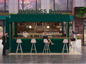 Glasvezel Prefab Outdoor Food Burger Winkelbar Retail Display Kleine Custom Sap <span class=keywords><strong>Kiosk</strong></span> Winkelcentrum Ontwerp Te Koop - Product Image 6