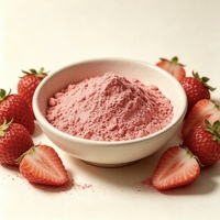 Voedingsmiddelkwaliteit wateroplosbaar aardbeipoeder aroma's aardbeienfruitpoeder aardbeienjuicepoeder