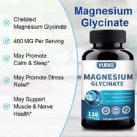 Capsules de glycinate de magnésium 500 mg en marque blanche OEM/ODM - Absorption maximale, soutien du sommeil, apaisement et relaxation musculaire