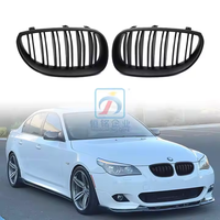Pour BMW E60 5 530i 550i 2006 2006 2010 Grille de calandre avant en aluminium noir diamant chromé Série M5