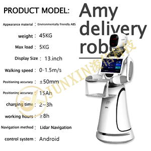 <span class=keywords><strong>2025</strong></span> Hot Bán Nhà hàng Hồng ngoại thông minh Quét Radar thông minh hình người thực phẩm giao hàng Robot - Product Image 6