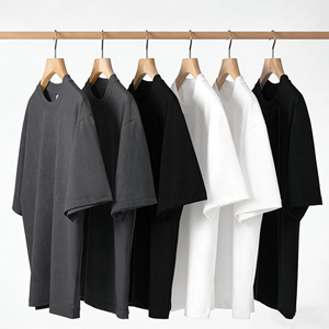 เสื้อยืดกวางโจว OEM 240 กรัม โพลีเอสเตอร์/ผ้าฝ้าย สีขาว จำนวนมาก สำหรับฤดูร้อน เสื้อยืดผู้ชาย ผ้าฝ้ายและโพลีเอสเตอร์ - Product Image 1