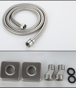 Hochwertige Quadratische Badewannenarmatur Gebürstet 3-Funktionen Warm- und Kaltwassermischer Badezimmer-Duschsets - Product Image 4