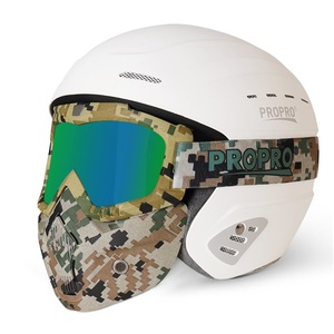 Großhandel Modularer Vollvisier-Motorradhelm für Winter Motorradrennen Fahren Motocross-Helm Schneebrille Skimaske - Product Image 1