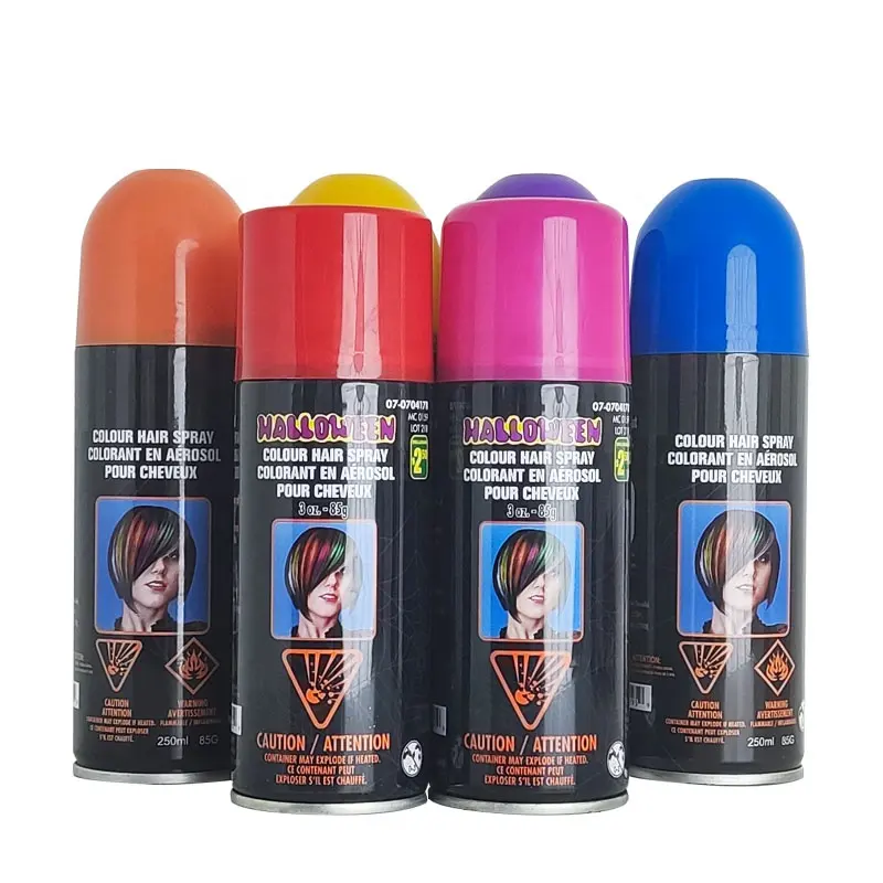 Washable Bright Aerosol events festivals disco Prom styling Temporary Hair Color Spray
