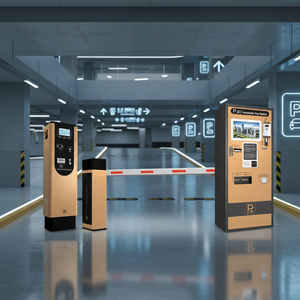 Estación de pago automatizada para estacionamiento con receptor de monedas y billetes, lector de tarjetas bancarias, máquina de pago para estacionamiento - Product Image 5