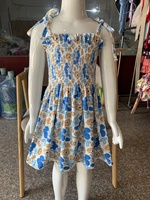 Nouvelle Robe d'été à Bretelles pour Filles, Imprimé Fruits et Fleurs, en Coton, Vêtements pour Bébés et Enfants