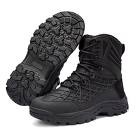 Bottes tactiques en cuir pour hommes, grandes tailles - Chaussures de randonnée légères pour l'automne et l'hiver