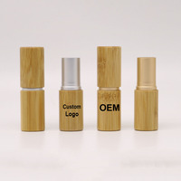 Tubes de rouge à lèvres rechargeables, bricolage, baume à lèvres, brillant à lèvres, porte-étui écologique, Tube de rouge à lèvres vide en bambou, 5g