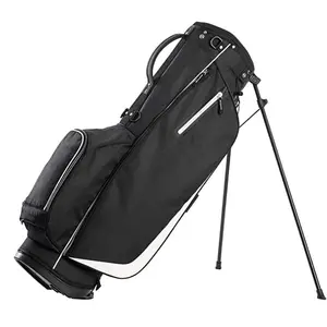 גולף Stand תיק לגברים מחיצת גולף שקיות קל משקל נייד הליכה/רכיבה שקיות עם אבק כיסוי ורצועה