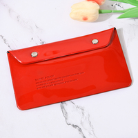 Dompet pria, dompet pria kecil PVC, kantong dokumen, pemegang kartu untuk penyimpanan dokumen dan pengaturan