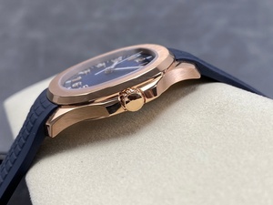 Montre mécanique de luxe de qualité supérieure, étanche, 40 mm, mouvement ETA 330 DDF Factory, épaisseur 8,3 mm, montre PP, or rose brun - Product Image 2