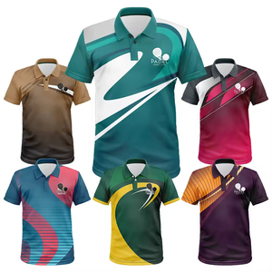 Maillots d'entraînement de lacrosse personnalisés pour équipe, uniforme, polo imprimé, polyester respirant, jersey à manches courtes - Product Image 1