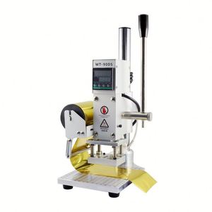 Machine de marquage à chaud WT-90DS-S, petite presse à chaud pour le gaufrage du cuir, du bois, du PVC et du papier, pour l'impression de logos personnalisés - Product Image 1