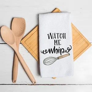 Oh For Fork Sake Sweet Housewarming Gift Funny Pun White Waffle Kitchen Decor Tea Towel