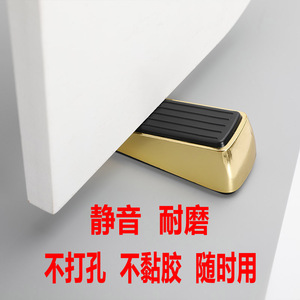 Door Stopper Zinc Alloy Stainless Steel Floor <b>Mount</b> Minimalist Design Durable Door Wedge Safety Door <b>Block</b> - Product Image 2