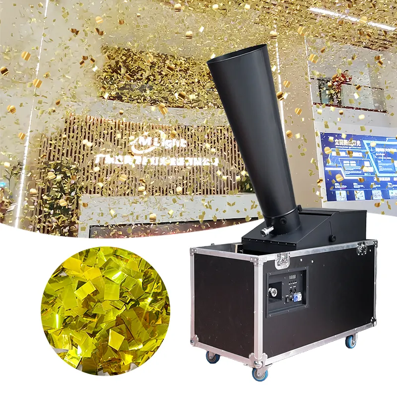 Podium Grote Confetti Machine Dmx Papier Co2 Confetti Blaasmachine Voor Bruiloftsfeest Elektrische Dj Bruiloft Confetti Kanonschieter