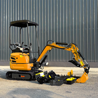 Excavator Mini 2 Ton Mesin Diesel, Penggali Hidrolik dengan Berbagai Peralatan Tambahan, Dijual Murah