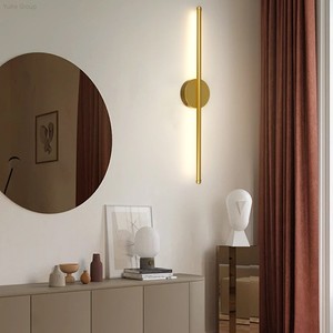 Lámpara de Pared LED Moderna de Aluminio para Interiores, para Sala de Estar, con Control Remoto, Tira de Luz y Función de Atenuación - Product Image 3