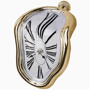 Orologio da fusione orologio da parete intrecciato con orologi in stile <span class=keywords><strong>Salvador</strong></span> Dali fuso surreale creativo - Product Image 2