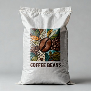 Bolsas de Polipropileno Tejido Impresas Personalizadas de 20 kg y 50 kg, Saco Rastreable para Envasado de Granos de Café, Bolsa de Almacenamiento a Granel de PP Tejido - Product Image 2