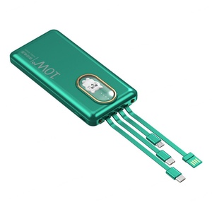 Nuevo Diseño de Mini Banco de Carga de 10W y 10000mah, Cargador Rápido de Alta Capacidad con Cables Integrados - Product Image 3