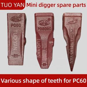 Fabriek Outlet Digger Rotstanden Mini Digger Reserveonderdelen Tandstoel Pc60 Graafmachine Emmer Tand - Product Image 2