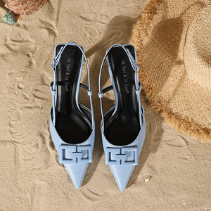 Nuovi Sandali Donna Primavera 2026 con <span class=keywords><strong>Tacco</strong></span> a Spillo in Pizzo 6-8cm, Slingback Monofascia, Punta Affusolata, Effetto Snellente, Moda - Product Image 4