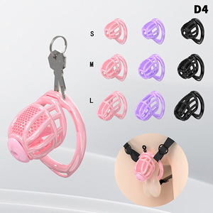 Dispositivo de Castidad Masculina, Jaula para Pene Ligera, Vertical, Invisible, con Bloqueo, Jaula de Castidad para Hombres, Juguetes Sexuales para Adultos, para Ejercicios de Pene Masculino - Product Image 1