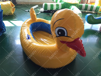 Bateau à rames d'eau gonflable Piscine Flotteur Bateaux Canard Chien Pingouin Jouet flottant pour enfants Amusement