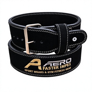 Cinturones Deportivos de Alta Calidad al por Mayor, Personalizados, de Cuero PU con Hebilla de Acero, Ecológicos, para Levantamiento de Pesas y Sentadillas - Product Image 1