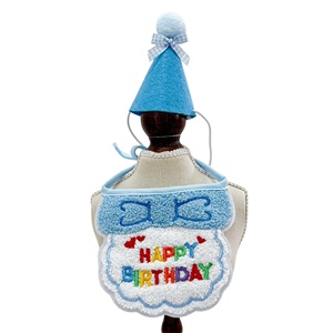 Set Completo <span class=keywords><strong>Compleanno</strong></span> Gatto Cane: Bavaglino, Cappello, Sciarpa e Decorazioni in Poliestere Ricamato Stile Instagram per Feste a Tema Principessa - Product Image 4