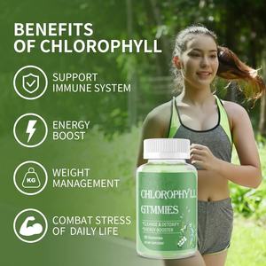 สารสกัดจากคลอโรฟิลล์กัมมี่สารสกัดจากคลอโรฟิลลินลูกอมวิตามินดีแคลเซียมเหล็กสำหรับล้างพิษกระตุ้นพลังงาน - Product Image 5