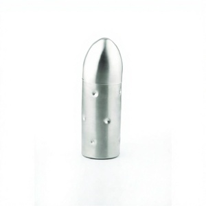 Coctelera en forma de cápsula con martillado audaz Barra profesional Coctelera de acero inoxidable Deluxe con nuevo martilleo - Product Image 1