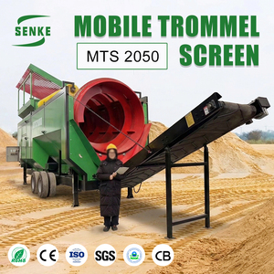 Équipement de criblage du sol à moteur diesel portable, crible à tambour, tamis à compost pour le tamisage du sol ou du compost, machine à tamisage à rouleaux de sable - Product Image 6