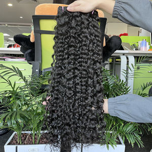 Paquetes de cabello virgen de doble estiramiento sin procesar de onda natural Paquetes de cabello humano sin procesar con cutícula alineada - Product Image 3