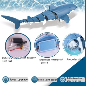 2.4G télécommande requin jouet rc bateau haute simulation natation radiocommande jouet requin modèle pour enfants piscine <span class=keywords><strong>sous</strong></span>-marine jeu d'eau - Product Image 5