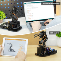 Bras robotique éducatif Hiwonder miniArm avec module de vision IA, prise en charge de la commande par application, suivi et tri des couleurs pour débutants