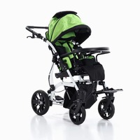 Poussette pour enfants atteints de paralysie cérébrale réglable, fauteuil roulant inclinable, cadre en aluminium pliable, certifié CE, 6-10 ans