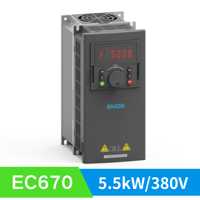 Variador de Frecuencia EC670 Trifásico 380V 5.5kW, Inversor de Frecuencia Variable (VFD/VSD) para Elevadores