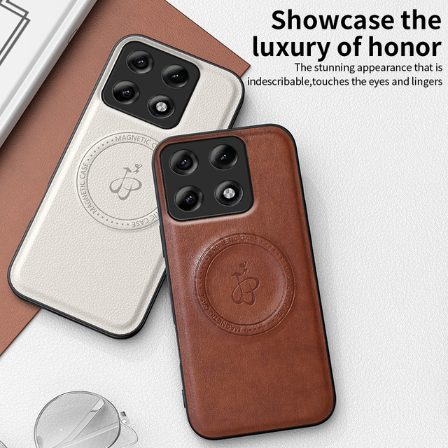 Magnetic Matte PU Leather Lens protection & Stand Back Case for Motorola Edge 70 Pro / 60 Stylus / G86 Power Shockproof Cover