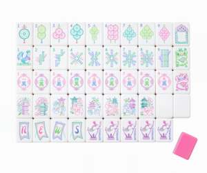 Tuiles de Mahjong américaines à glissement fluide sur tapis de Mahjong de qualité supérieure avec support complet et sac de transport - Product Image 3