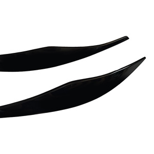 Bmw 3 Series E90 Headlight Eyebrow Stickers Abs <b>Material</b> 2005 2011 Models <b>Glue</b> Tape Installation - Product Image 3