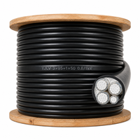 Câble d'alimentation basse tension WDZ-YJLV 0.6/1KV, aluminium XLPE PVC, non armé, pour la construction civile en vrac