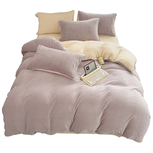 Juego <span class=keywords><strong>de</strong></span> Ropa <span class=keywords><strong>de</strong></span> Cama <span class=keywords><strong>de</strong></span> Algodón <span class=keywords><strong>de</strong></span> Leche para Otoño e Invierno, Cálido, Individual, Grueso, <span class=keywords><strong>de</strong></span> Doble Cara, con Funda <span class=keywords><strong>de</strong></span> Edredón <span class=keywords><strong>de</strong></span> Felpa <span class=keywords><strong>de</strong></span> Coral y Sábanas <span class=keywords><strong>de</strong></span> Franela - Product Image 1